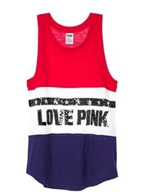 PINK VS Patriotic Sequin Tank